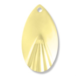 Fluted Blade 6 Polish Brass Lacquered